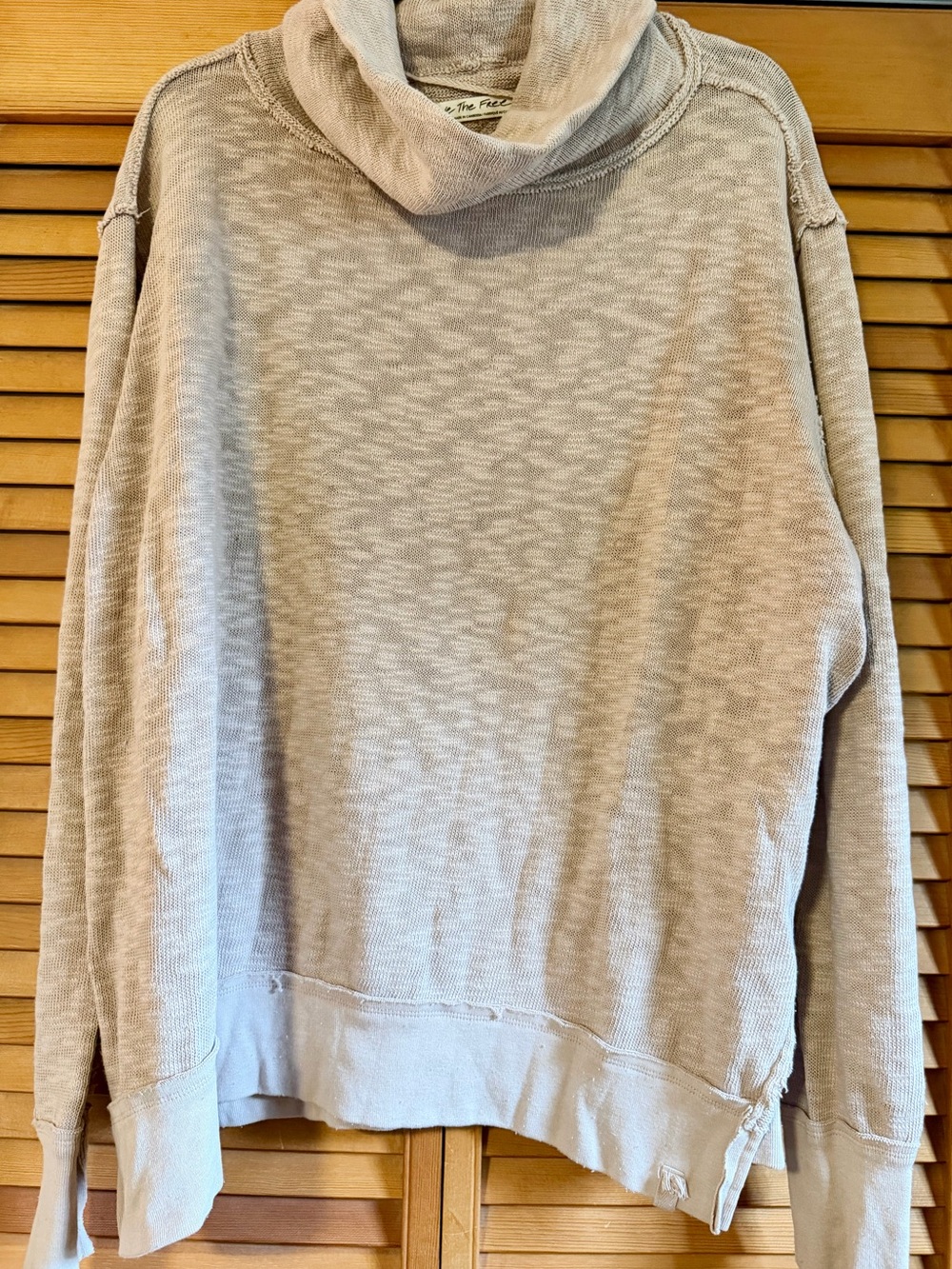 We The Free (Free People) Cowl Neck Slouchy Sweater (Medium)